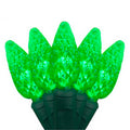 C6 Strawberry LED String Lights - Green - 50 Lites - 23 Ft String