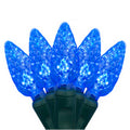 C6 Strawberry LED String Lights - Blue - 35 Lites - 12 Ft String