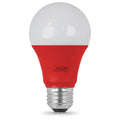 Feit A19/R/10KLED | LED Red Color, A-Shape 10 Year, 11K Party Bulb