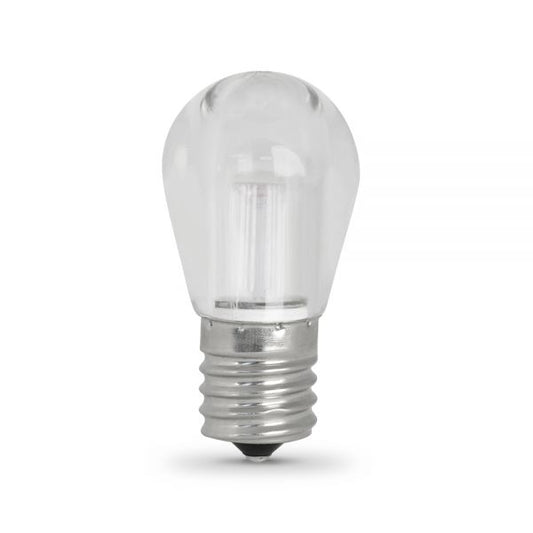 Feit BPS11N/SU/LED | LED S11 Bulb, Non-Dimmable, Clear, Intermediate Base