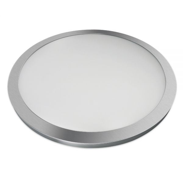 Feit 74045 | LED 13" Ultra Slim Round Flat Panel, Edge-Lit Design, Flush Mount, Nickel Trim