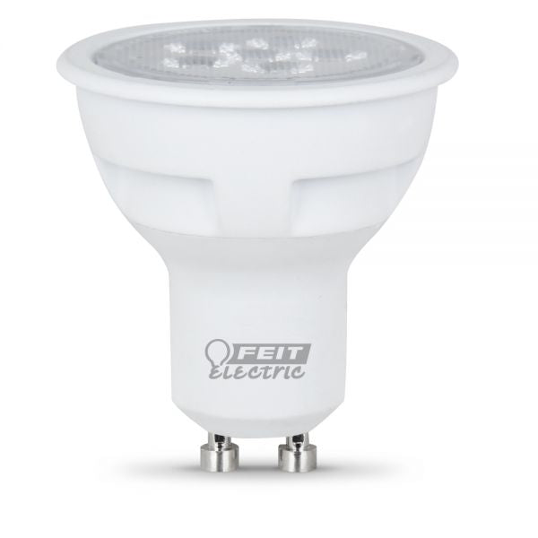 Feit BPMR16/GU10/500/LED | MR16 120V GU10 Base Dimmable Performance LED, 50W Equal, 3000K