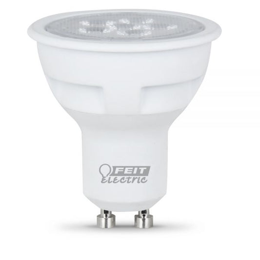 Feit BPMR16/GU10/500/LED | MR16 120V GU10 Base Dimmable Performance LED, 50W Equal, 3000K