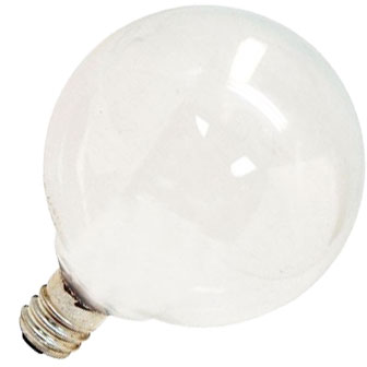 GE - 25W 120V G16.5 - Globe - Auradescent - Candelabra Base - 2 Pack
