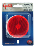 Grote 40072-5 | REFLECTOR, 2.5", Red, Round STICK-ON, PAIR, Retail Pack