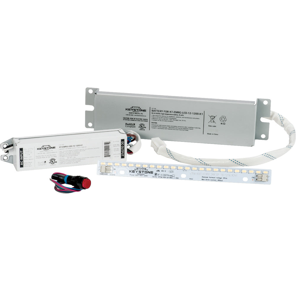 Keystone KT-EMRG-LED-12-1200-K1 - LED Emergency Ballast - 12W - 90 Minute - Kit