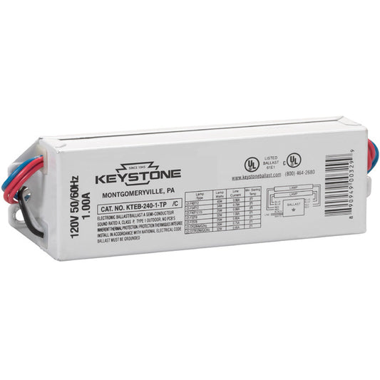 Keystone KTEB-240-1-TP - F40T12 120V Electronic Ballast - 2 Lamp - Rapid Start