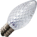 Standard - .37W 100-130V C7 Decorative LED - E12 Base - Cool White