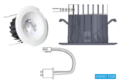 13.7W LED Retrofit Downlight - 6" - Dimmable - Halogen White