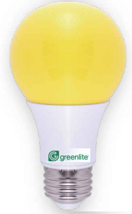 9W A19 60W Equivalent Yellow Buglite