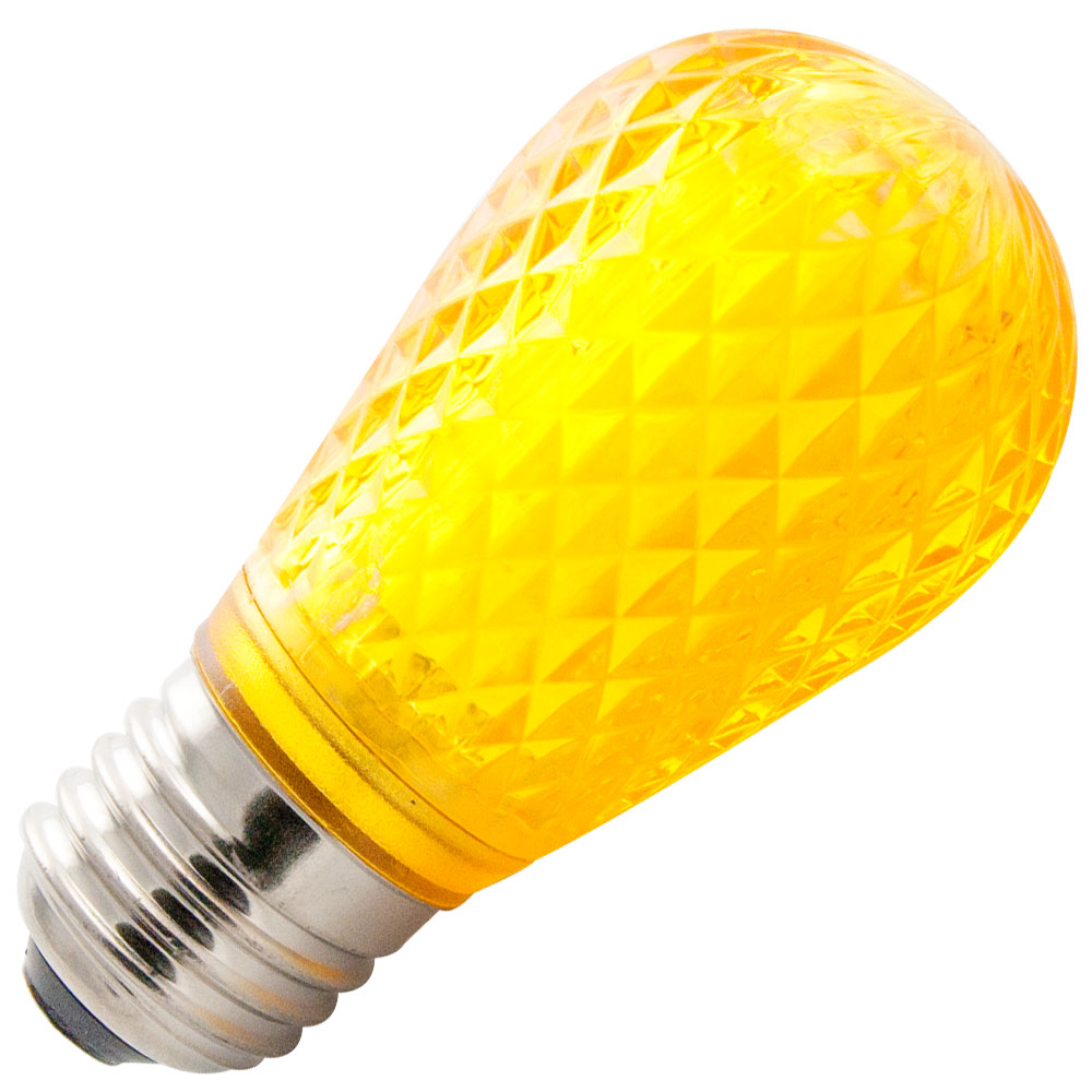 Standard - .96W 100-130V LED - S14 - Medium Base - Amber