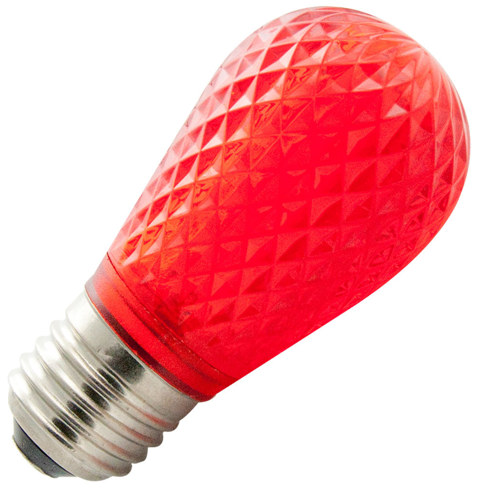Standard - .96W 100-130V LED - S14 - Medium Base - Red