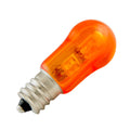 Martek - 1W LED - Multi Volt - S6 - Amber - Candelabra Base