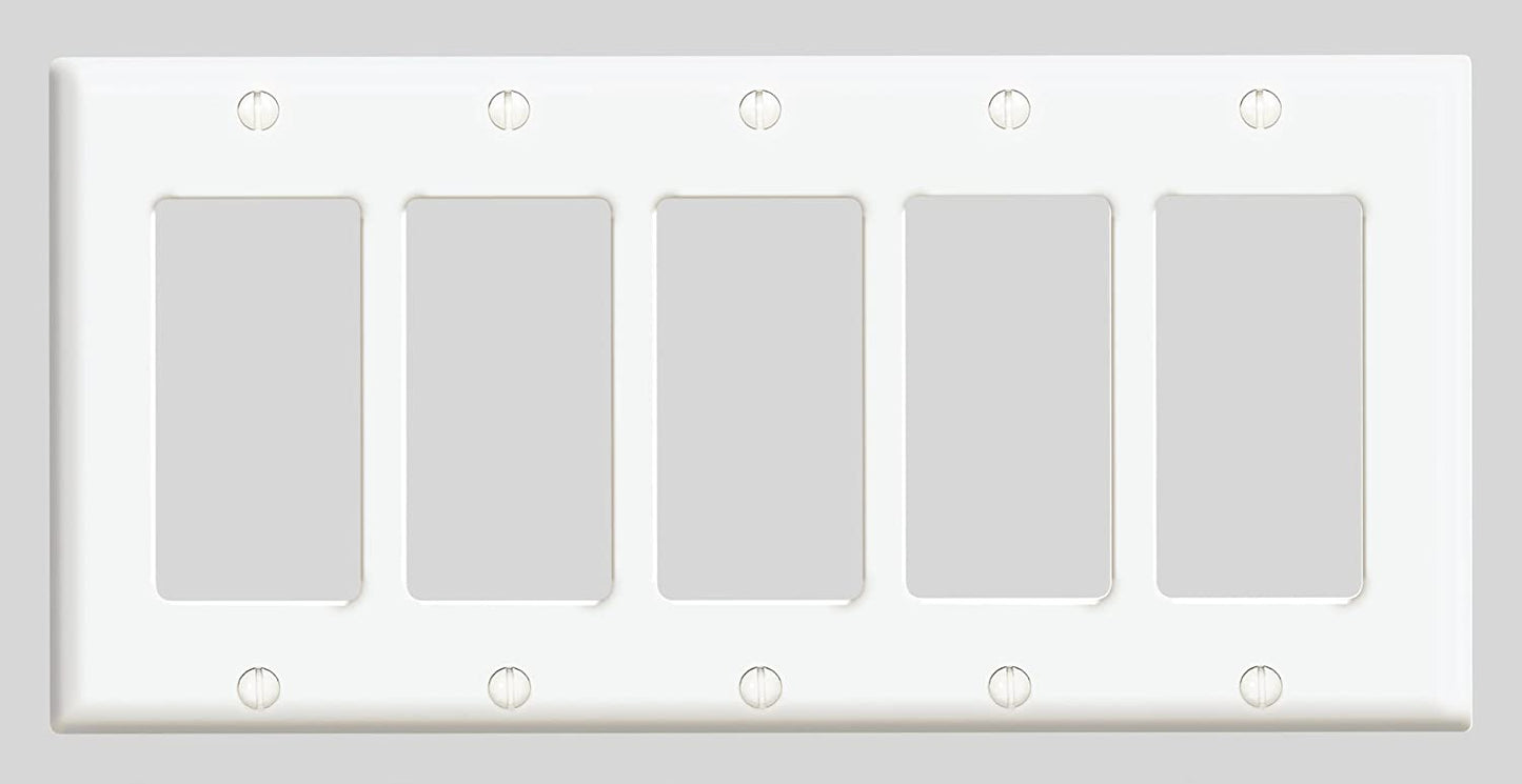Leviton - 80423 - White |Leviton Duplex Receptacle Wall Plate
