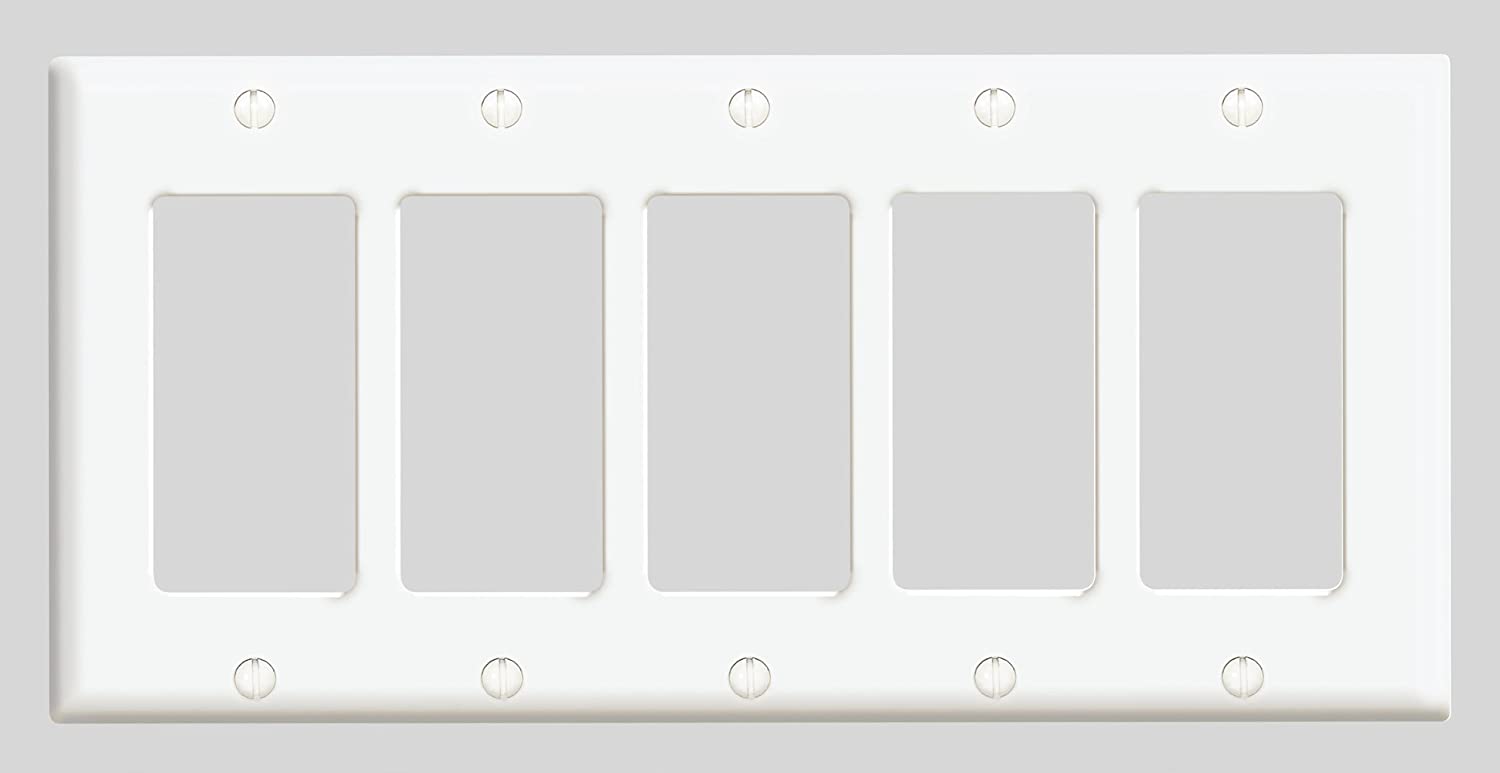Leviton - 80423 - White |Leviton Duplex Receptacle Wall Plate