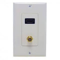 Morris 80448 | Combination HDMI Plate & F Connector Home Enterainment WallPlate