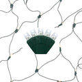 M5 LED Net Lights - Cool White - 100 Lites - 4 x 6 Ft Net - Green Wire