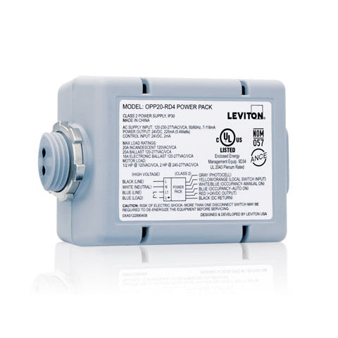 Leviton OPP20-RD4 | 20A Power Pack - Occupancy Sensor - Photocell