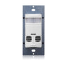 Leviton OSSMT-GDW | Dual Control Wall Mount Occupancy Sensor - PIR / Ultrasonic - White