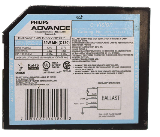 Philips - 120989|Ballast IMH-39 GLFM