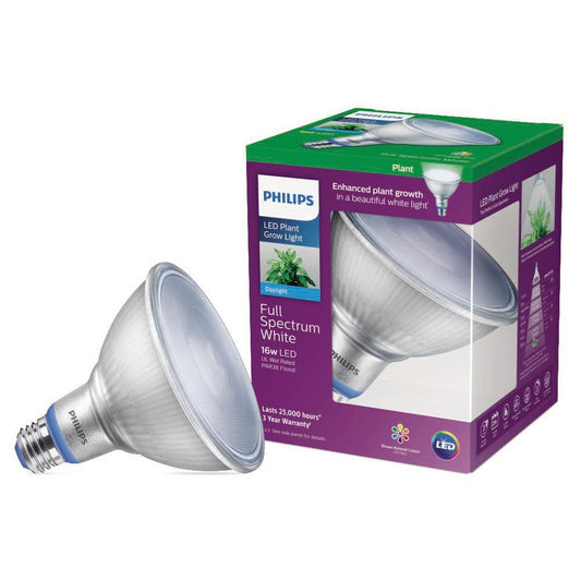 LED 16W Philips Grow Light Bulb PAR38 Flood 5000K sku 533323