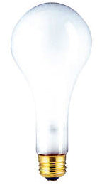 Standard - 150W 130V PS25 Rough Service Incandescent - E26 Base - Safety Coated