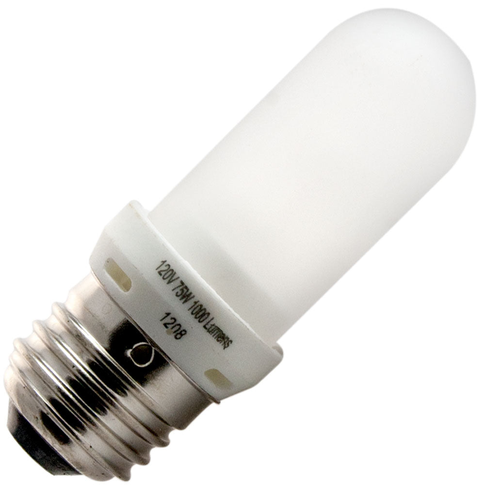 Bulbrite 614072 Q75FR/EDT | 75W 120V Halogen JDD Frosted E26 Base Bulb