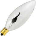 3W 120V Incandescent Clear Flicker Flame Candelabra Base