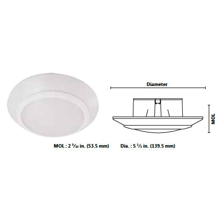 Standard 9W 120V 4 Inch LED Downlight - Warm White - Dimmable