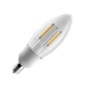 Standard - 2.5W LED Filament Style - B11 - Clear - Candelabra Base