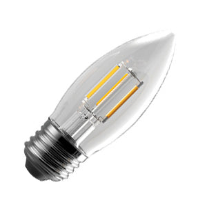 Standard - 3.5W LED Filament Style - B11 - Clear - Medium Base