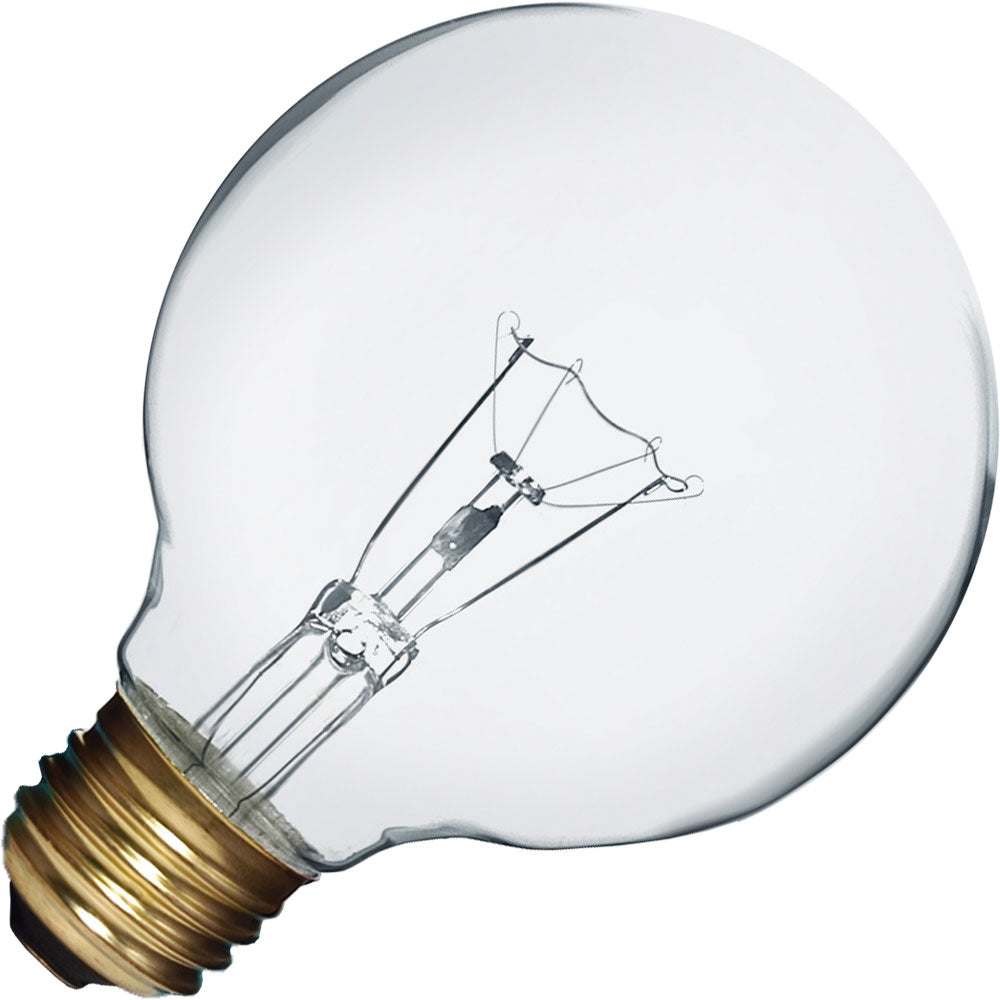 Standard - 25W 130V G25 Incandescent - Globe - Clear - Medium Base