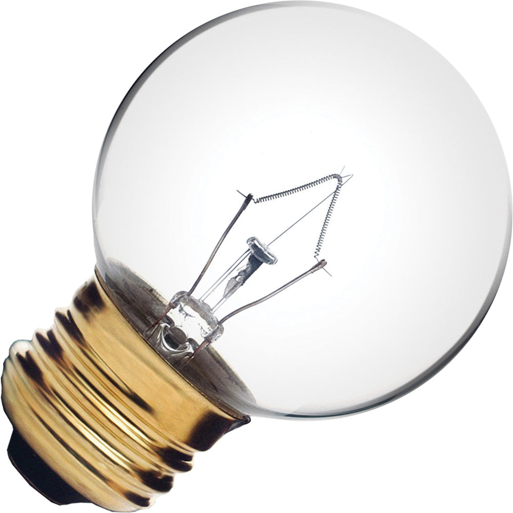 Standard - 40W 120V G16.5 Incandescent - Globe - Clear - Medium Base