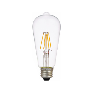 Sylvania 74589 | 6.5W Filament LED - 60W Equal - ST19 - Medium Base - 2700K