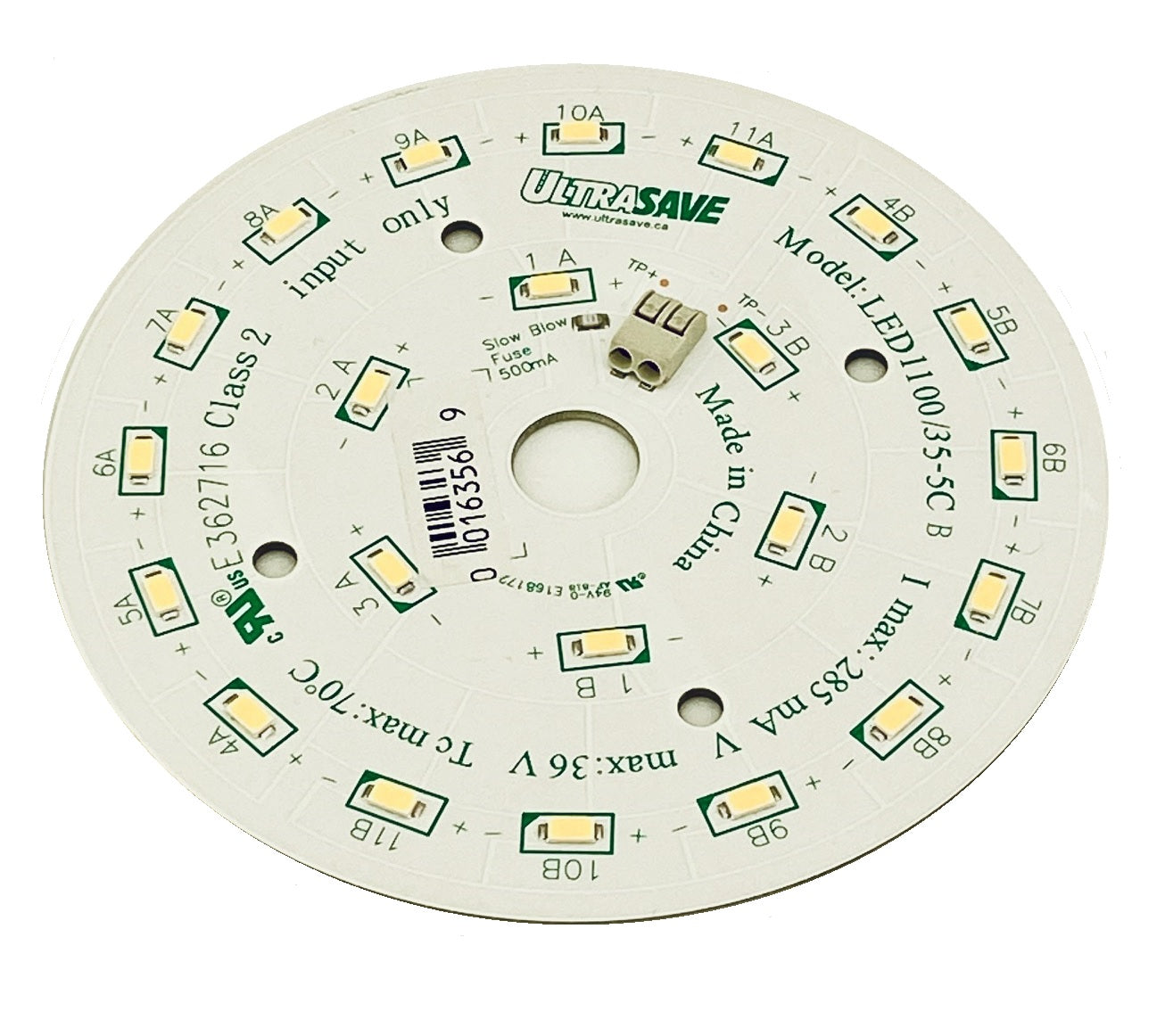Ultrasave LED1100/35-5CB | LED Circular Module 5" - 1050Lm - 9.1W - 3500K - CRI 80