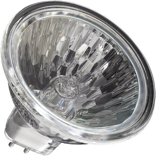 Ushio EXN/FG/ULTRA - 50W 12V MR16 Halogen - Flood - Extended Life - Front Glass