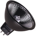 Ushio EXZ/B/FG - 50W 12V MR16 Halogen - 24° - Black - Front Glass