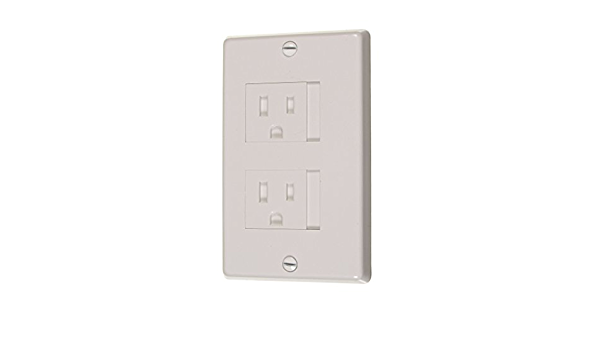 VISTA - 40002 |Vista Shockstop Duplex Receptacle wall plate - White