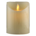 LED Illuminated Wax Candle - Flicker - 4" Height - 3" Diameter