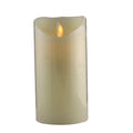LED Illuminated Wax Candle - Flicker - 6" Height - 3" Diameter
