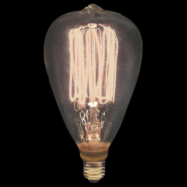 Standard - 40W Victorian - Squirrel Cage Filament - S14 - Candelabra Base