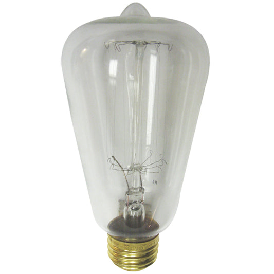 Standard - 40W Victorian - Single Loop Filament - S60 - Medium Base