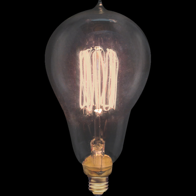 Standard - 25W Victorian - Squirrel Cage Filament - A15 - Candelabra Base