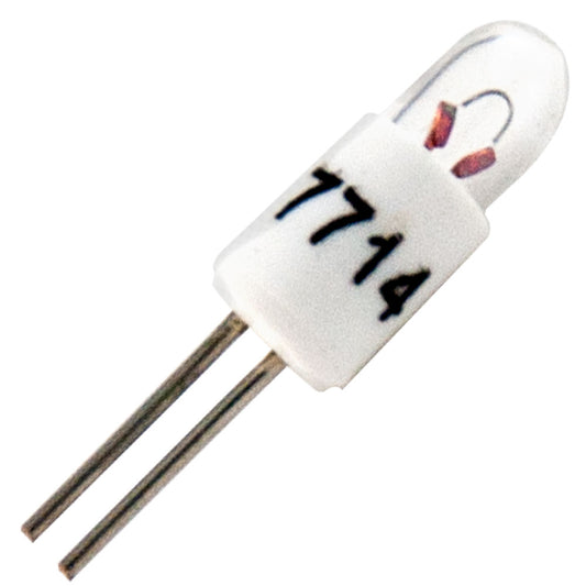 7714 Bulb | 0.075 Amp, 5 Volt, 0.38 Watts, T1, Bi-Pin Base
