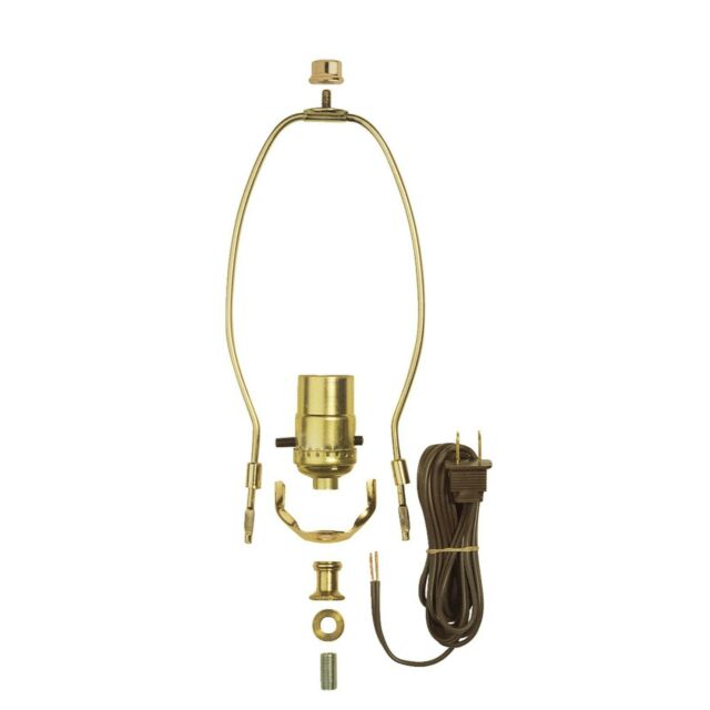 Westinghouse 7026900 | Make-A-Lamp Push-Through Socket Kit Polished Brass Finish