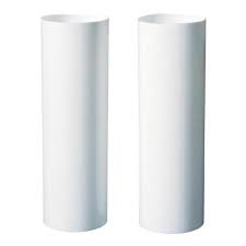 Westinghouse 7037400 | 2 Plastic Candle Socket Covers Ivory 4" Long