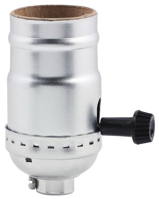 Westinghouse 7040600 | 3-Way Turn-Knob Socket Brushed Nickel Finish