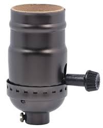 Westinghouse 7041500 | 3-Way Turn-Knob Socket Bronze Finish