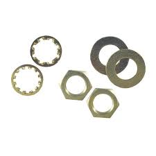 Westinghouse 7062800 | 6 Assorted Nuts & Washers Brass-Plated Steel