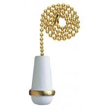 Westinghouse 7700900 | White Wooden Cone Pull Chain